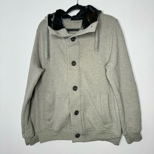 Sophnet gray hooded jacket size large